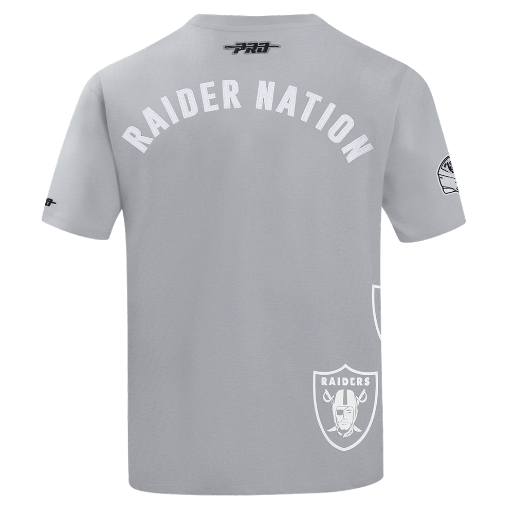 NFL LAS VEGAS RAIDERS T-SHIRT À MANCHES COURTES POUR HOMME (BÉTON)