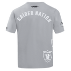 NFL LAS VEGAS RAIDERS T-SHIRT À MANCHES COURTES POUR HOMME (BÉTON)