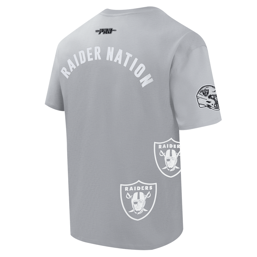 NFL LAS VEGAS RAIDERS T-SHIRT À MANCHES COURTES POUR HOMME (BÉTON)