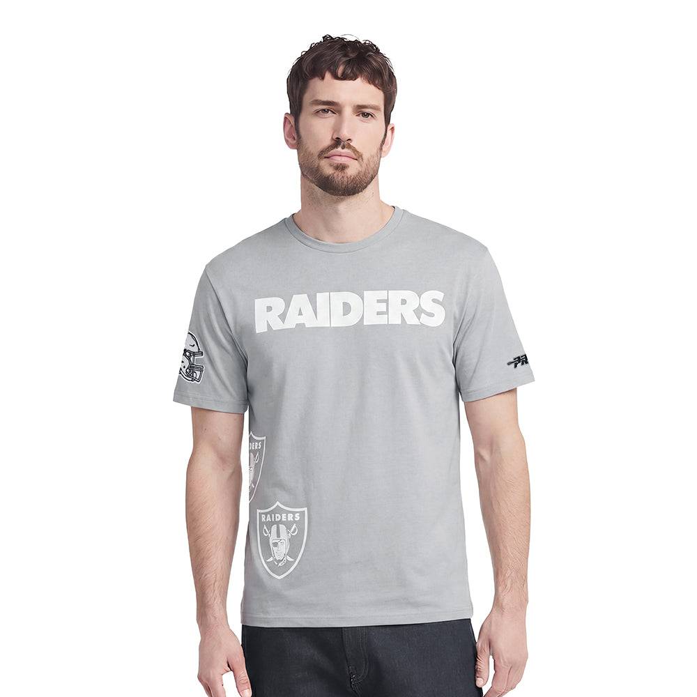 NFL LAS VEGAS RAIDERS T-SHIRT À MANCHES COURTES POUR HOMME (BÉTON)