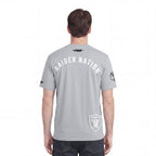 NFL LAS VEGAS RAIDERS T-SHIRT À MANCHES COURTES POUR HOMME (BÉTON)