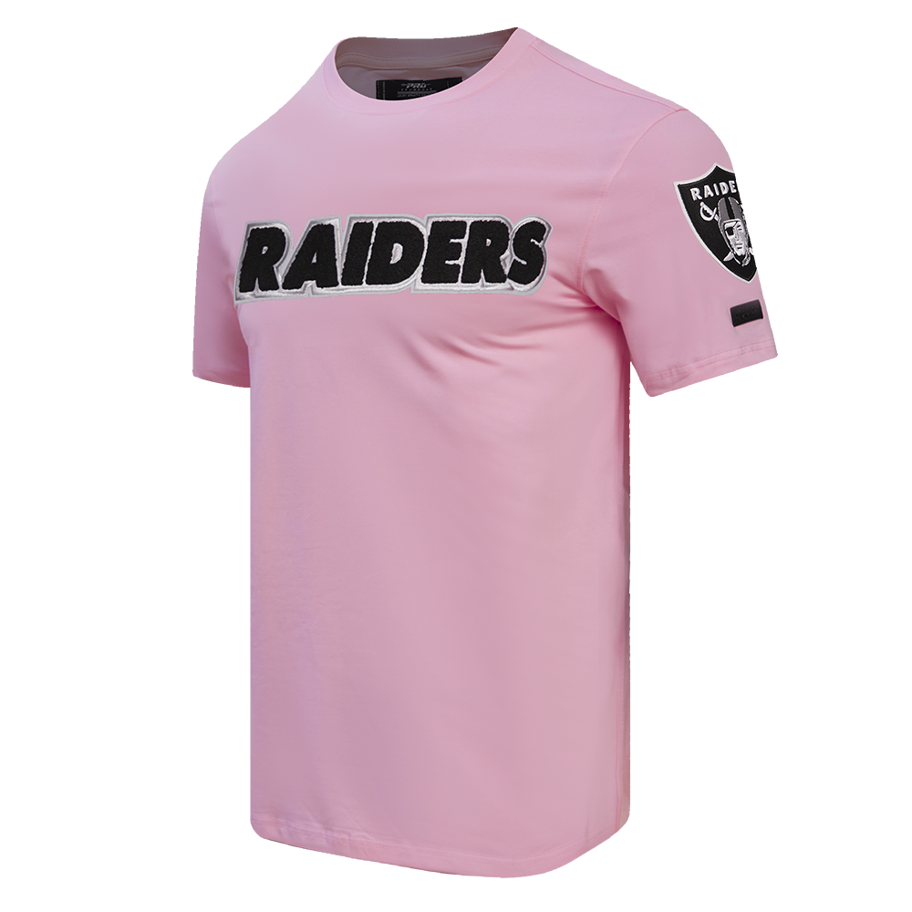 NFL LAS VEGAS RAIDERS LOGO PRO TEAM MEN'S TEE (PINK)