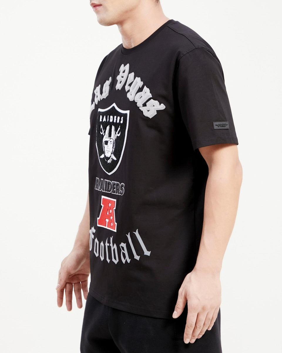 T-shirt NFL LAS VEGAS RAIDERS OLD ENGLISH POUR HOMME (NOIR)