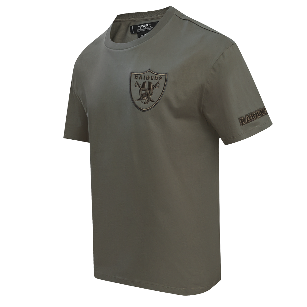 NFL LAS VEGAS RAIDERS NEUTRAL DROP SHOULDER MEN'S TEE (DARK TAUPE)