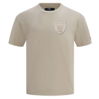 NFL LAS VEGAS RAIDERS NEUTRAL T-SHIRT EN JERSEY DE COTON À ÉPAULES TOMBANTES (TAUPE)