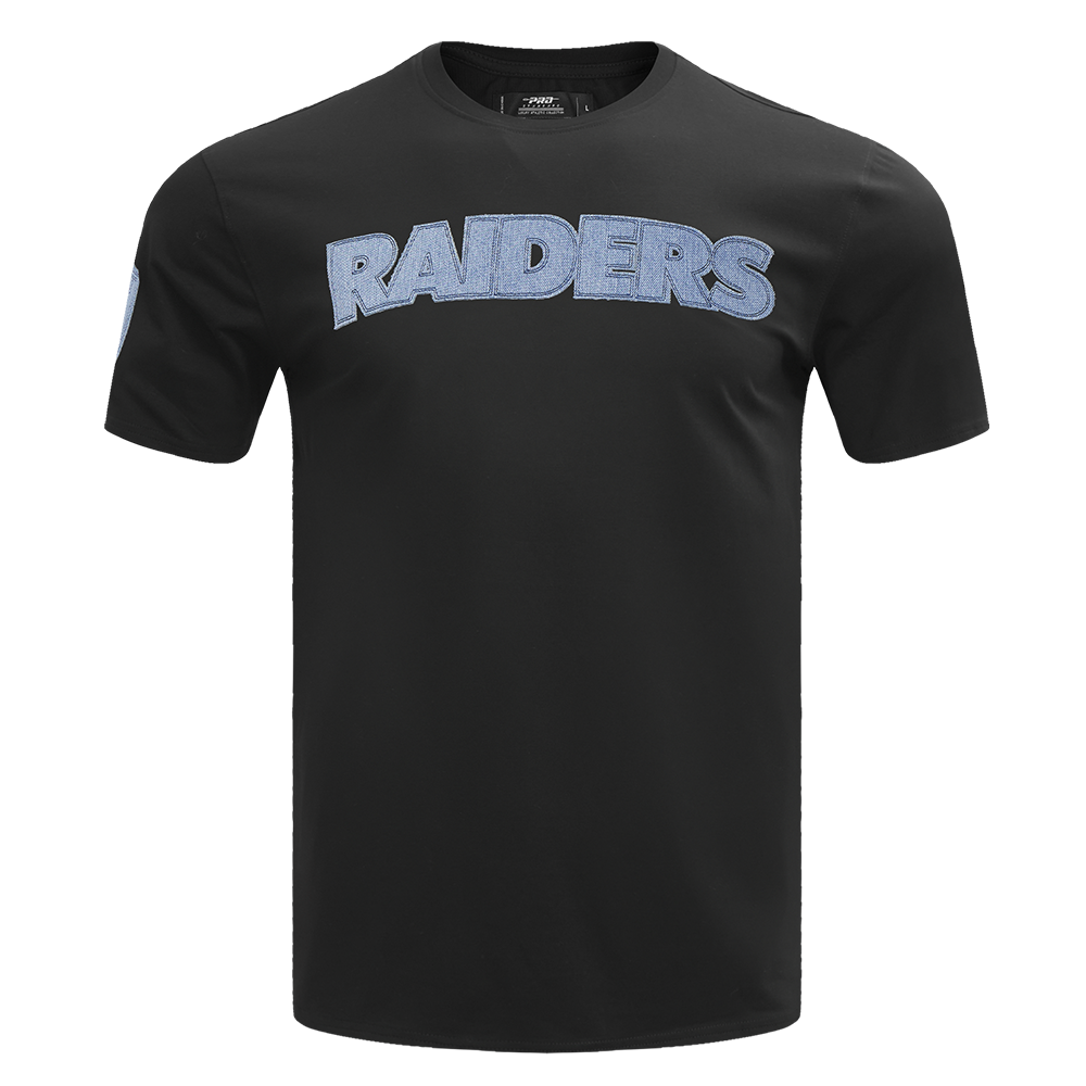 NFL LAS VEGAS RAIDERS VARSITY BLUES T-SHIRT POUR HOMME (NOIR)