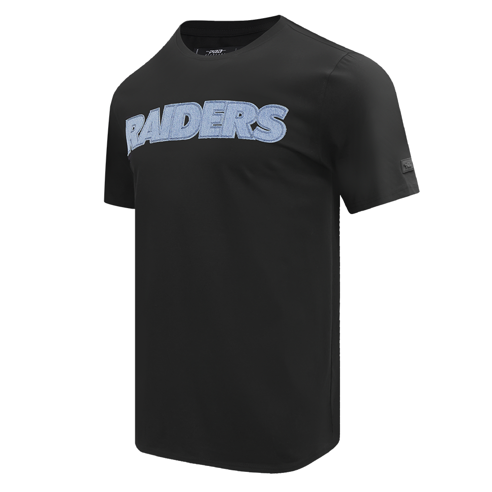 NFL LAS VEGAS RAIDERS VARSITY BLUES MEN'S TEE (BLACK)