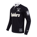 NFL LAS VEGAS RAIDERS MODERN ORIGINALS CHANDAIL DE RUGBY À MANCHES LONGUES POUR HOMME (NOIR)
