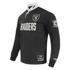 NFL LAS VEGAS RAIDERS MODERN ORIGINALS CHANDAIL DE RUGBY À MANCHES LONGUES POUR HOMME (NOIR)