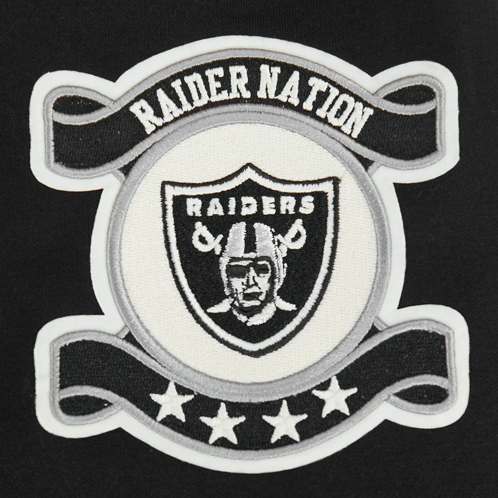 NFL LAS VEGAS RAIDERS MODERN ORIGINALS CHANDAIL DE RUGBY À MANCHES LONGUES POUR HOMME (NOIR)