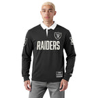 NFL LAS VEGAS RAIDERS MODERN ORIGINALS CHANDAIL DE RUGBY À MANCHES LONGUES POUR HOMME (NOIR)