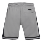 NFL LAS VEGAS RAIDERS SCRIPT TAIL SHORT EN MAILLE DOUBLE 2.0 POUR HOMME (GRIS/NOIR)