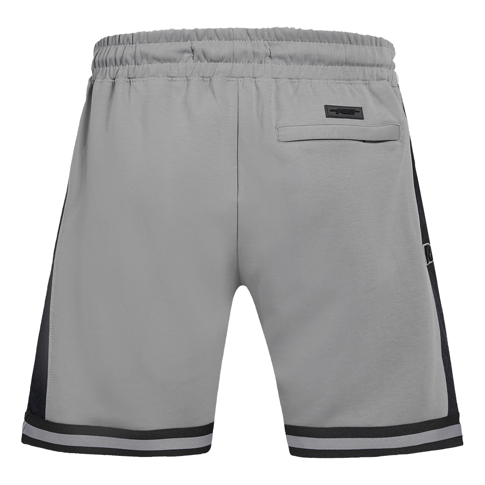 NFL LAS VEGAS RAIDERS SCRIPT TAIL SHORT EN MAILLE DOUBLE 2.0 POUR HOMME (GRIS/NOIR)