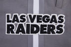 NFL LAS VEGAS RAIDERS CLASSIC CHENILLE SHORT EN MAILLE DOUBLE (GRIS)