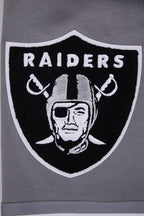 NFL LAS VEGAS RAIDERS CLASSIC CHENILLE SHORT EN MAILLE DOUBLE (GRIS)