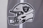 NFL LAS VEGAS RAIDERS CLASSIC CHENILLE SHORT EN MAILLE DOUBLE (GRIS)