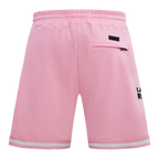 NFL LAS VEGAS RAIDERS CLASSIC CHENILLE SHORT EN MAILLE DOUBLE (ROSE)