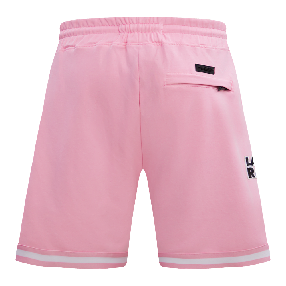 NFL LAS VEGAS RAIDERS CLASSIC CHENILLE SHORT EN MAILLE DOUBLE (ROSE)