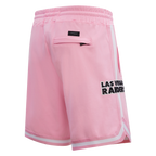 NFL LAS VEGAS RAIDERS CLASSIC CHENILLE SHORT EN MAILLE DOUBLE (ROSE)
