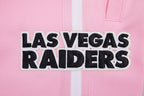 NFL LAS VEGAS RAIDERS CLASSIC CHENILLE SHORT EN MAILLE DOUBLE (ROSE)