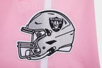 NFL LAS VEGAS RAIDERS CLASSIC CHENILLE SHORT EN MAILLE DOUBLE (ROSE)