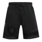 NFL LAS VEGAS RAIDERS TRIPLE BLACK SHORT POUR HOMME (NOIR)