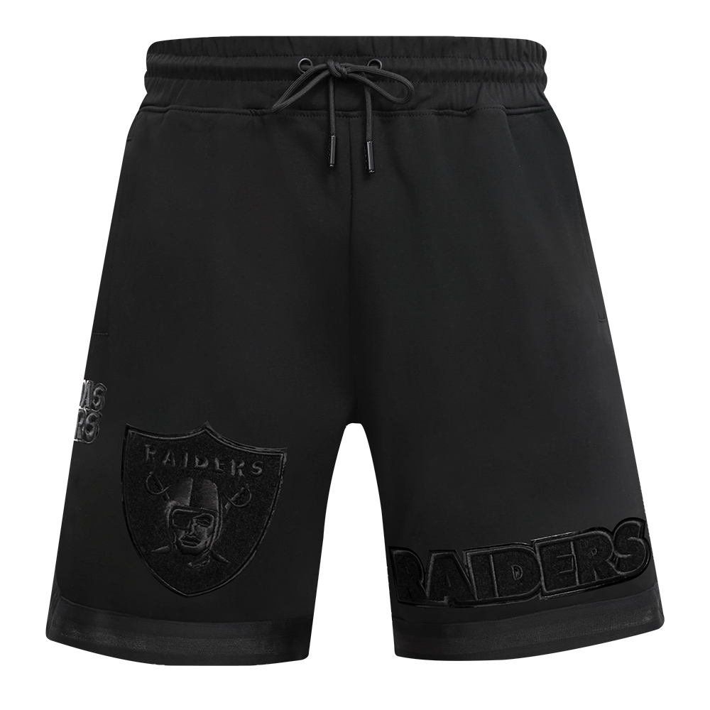 NFL LAS VEGAS RAIDERS TRIPLE BLACK SHORT POUR HOMME (NOIR)