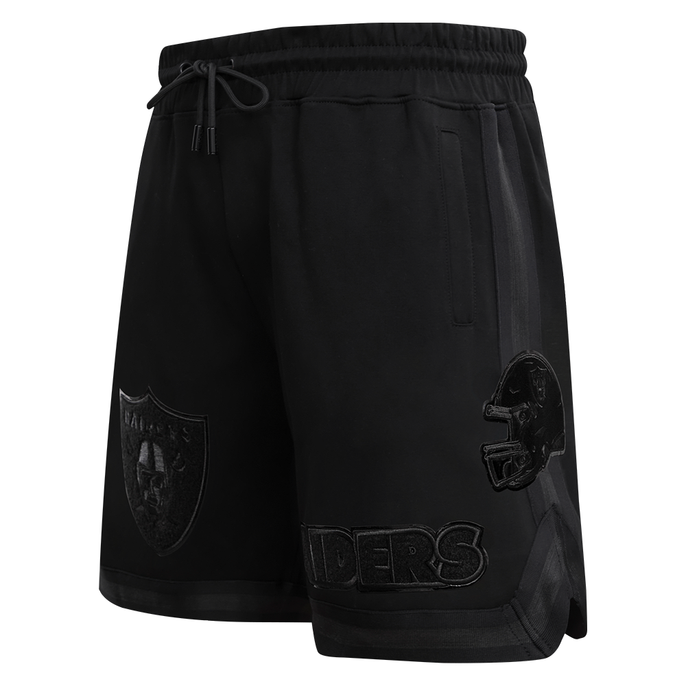 NFL LAS VEGAS RAIDERS TRIPLE BLACK SHORT POUR HOMME (NOIR)