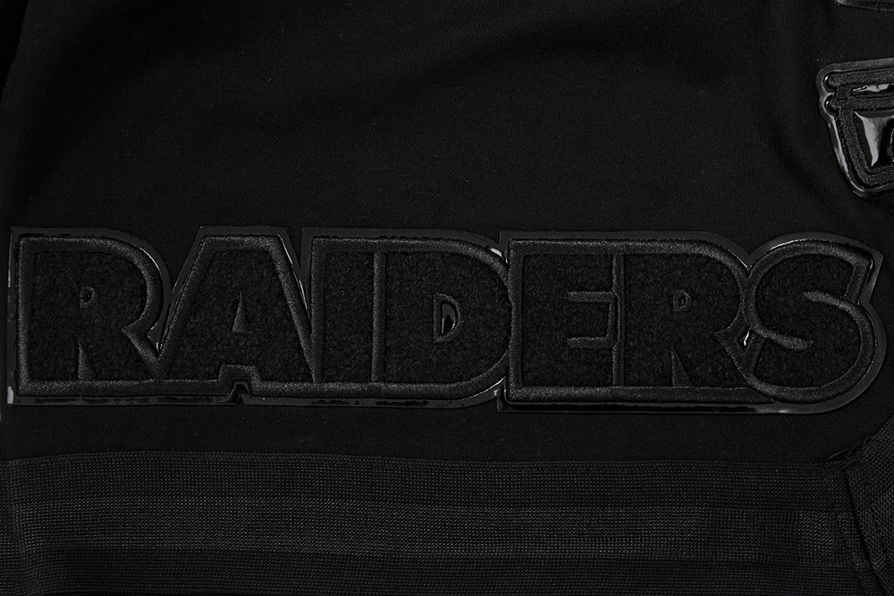 NFL LAS VEGAS RAIDERS TRIPLE BLACK SHORT POUR HOMME (NOIR)