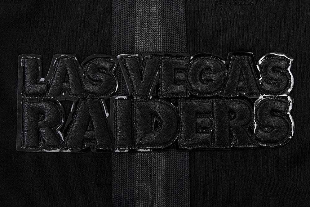 NFL LAS VEGAS RAIDERS TRIPLE BLACK SHORT POUR HOMME (NOIR)