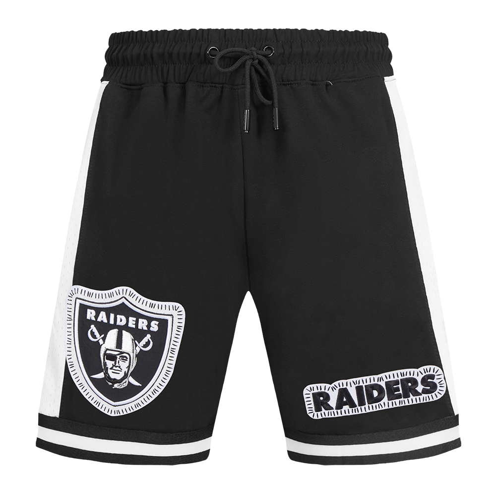 NFL LAS VEGAS RAIDERS DIY PICK STITCH MEN'S DOUBLE KNIT 2.0 SHORT (BLACK)