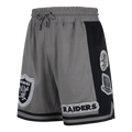 NFL LAS VEGAS RAIDERS DIY PICK STITCH SHORT EN MAILLE DOUBLE 2.0 POUR HOMME (GRIS/NOIR)