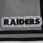 NFL LAS VEGAS RAIDERS DIY PICK STITCH SHORT EN MAILLE DOUBLE 2.0 POUR HOMME (GRIS/NOIR)
