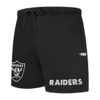 NFL LAS VEGAS RAIDERS SOUVENIR MEN'S MESH SHORT (BLACK)