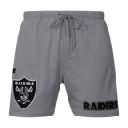 NFL LAS VEGAS RAIDERS SOUVENIR SHORT EN FILET POUR HOMME (GRIS)