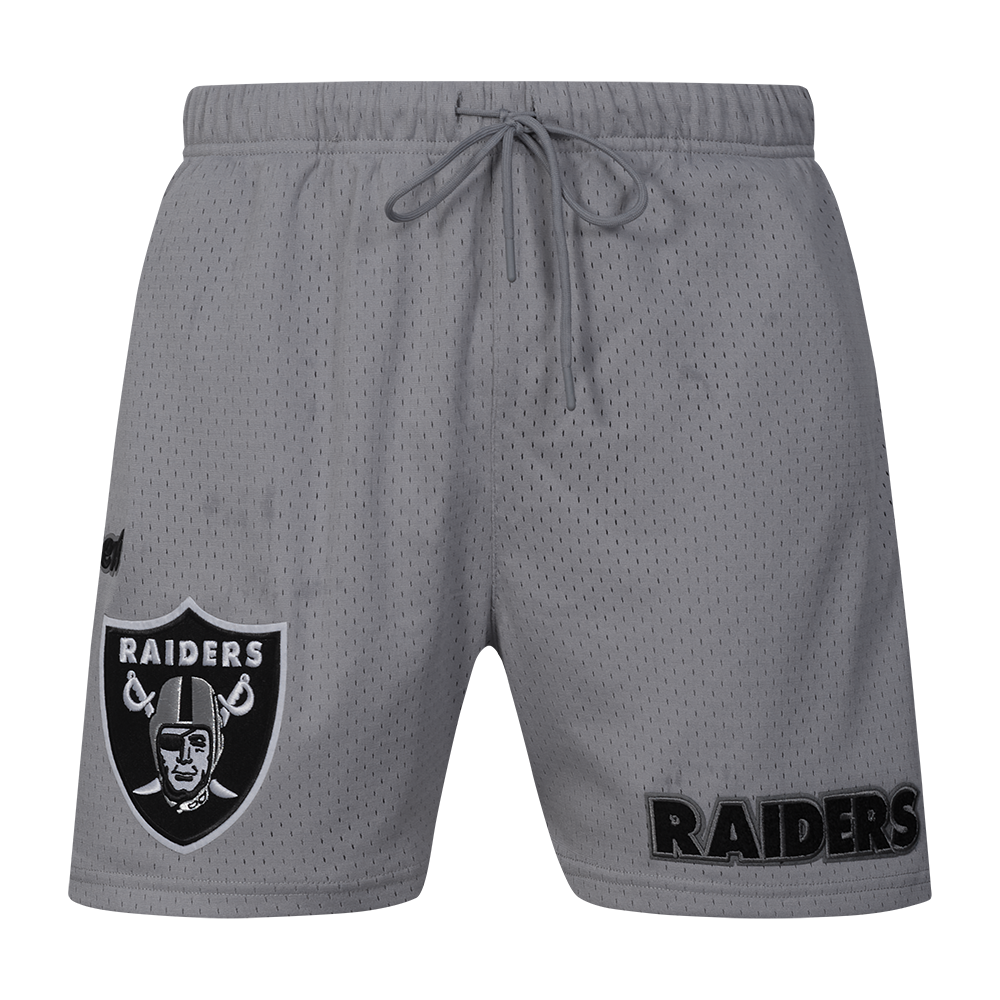 NFL LAS VEGAS RAIDERS SOUVENIR MEN'S MESH SHORT (GRAY)