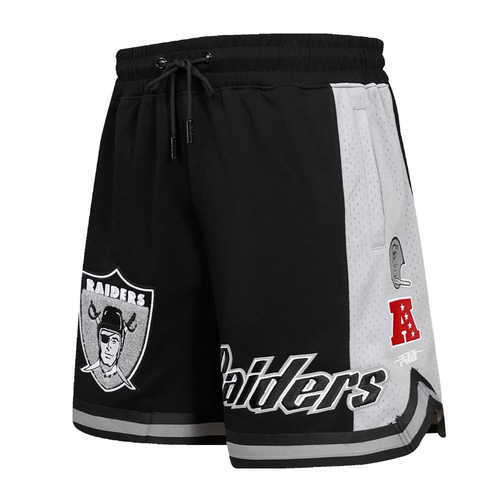 NFL OAKLAND RAIDERS RETRO CLASSIC MEN'S 2.0 SHORT (BLACK/GREY)