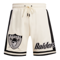 NFL LAS VEGAS RAIDERS RETRO CLASSIC SHORT 2.0 POUR HOMME (COQUILLE D'ŒUF/NOIR)