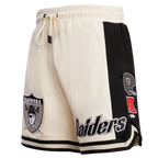 NFL LAS VEGAS RAIDERS RETRO CLASSIC SHORT 2.0 POUR HOMME (COQUILLE D'ŒUF/NOIR)