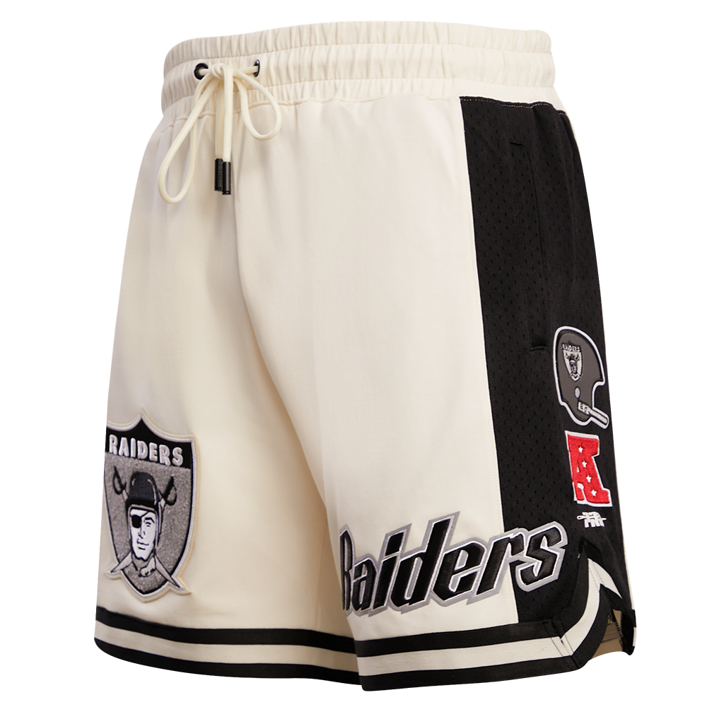NFL LAS VEGAS RAIDERS RETRO CLASSIC SHORT 2.0 POUR HOMME (COQUILLE D'ŒUF/NOIR)