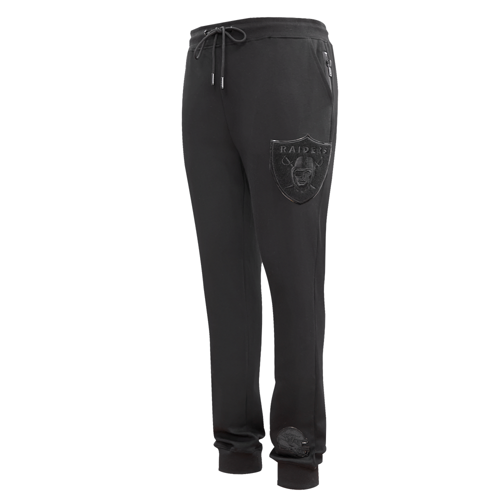 NFL LAS VEGAS RAIDERS TRIPLE BLACK PANTALON JOGGER POUR HOMME (TRIPLE NOIR)