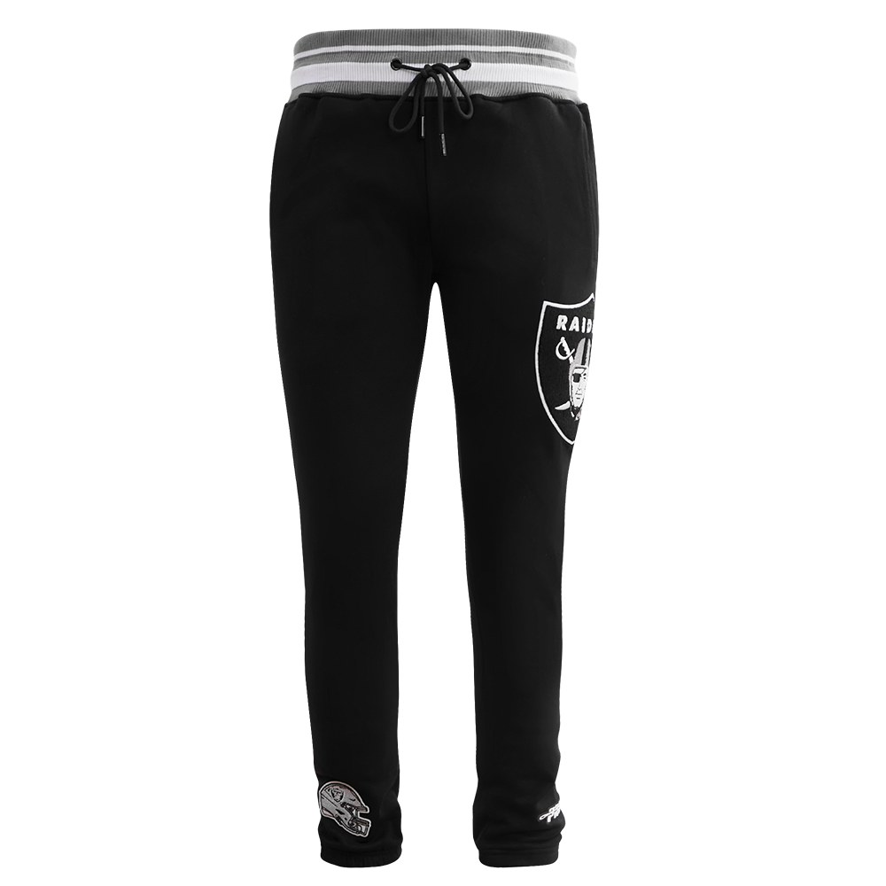 NFL LAS VEGAS RAIDERS MASHUP MEN'S RIB SWEATPANT (BLACK/GRAY)