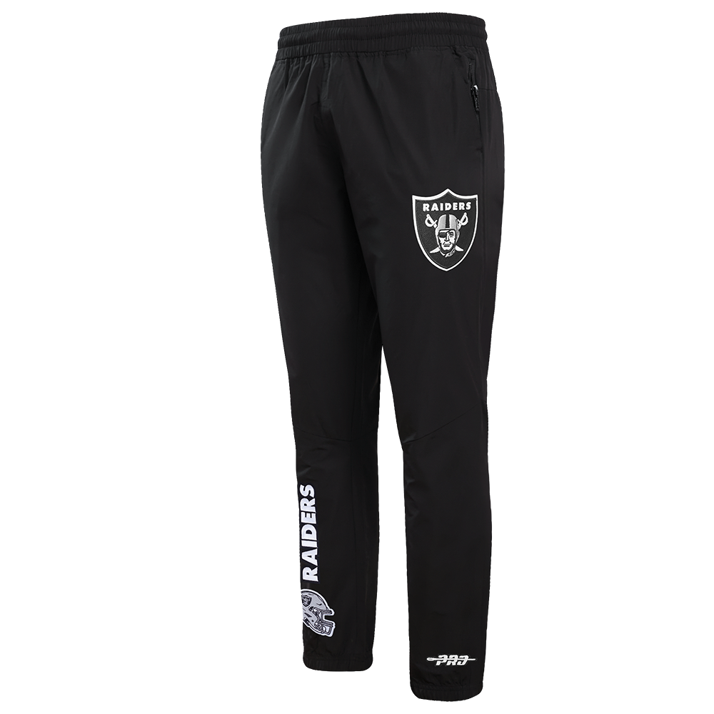 NFL LAS VEGAS RAIDERS CLASSIC WIND SUIT MEN'S WOVEN PANT (BLACK)