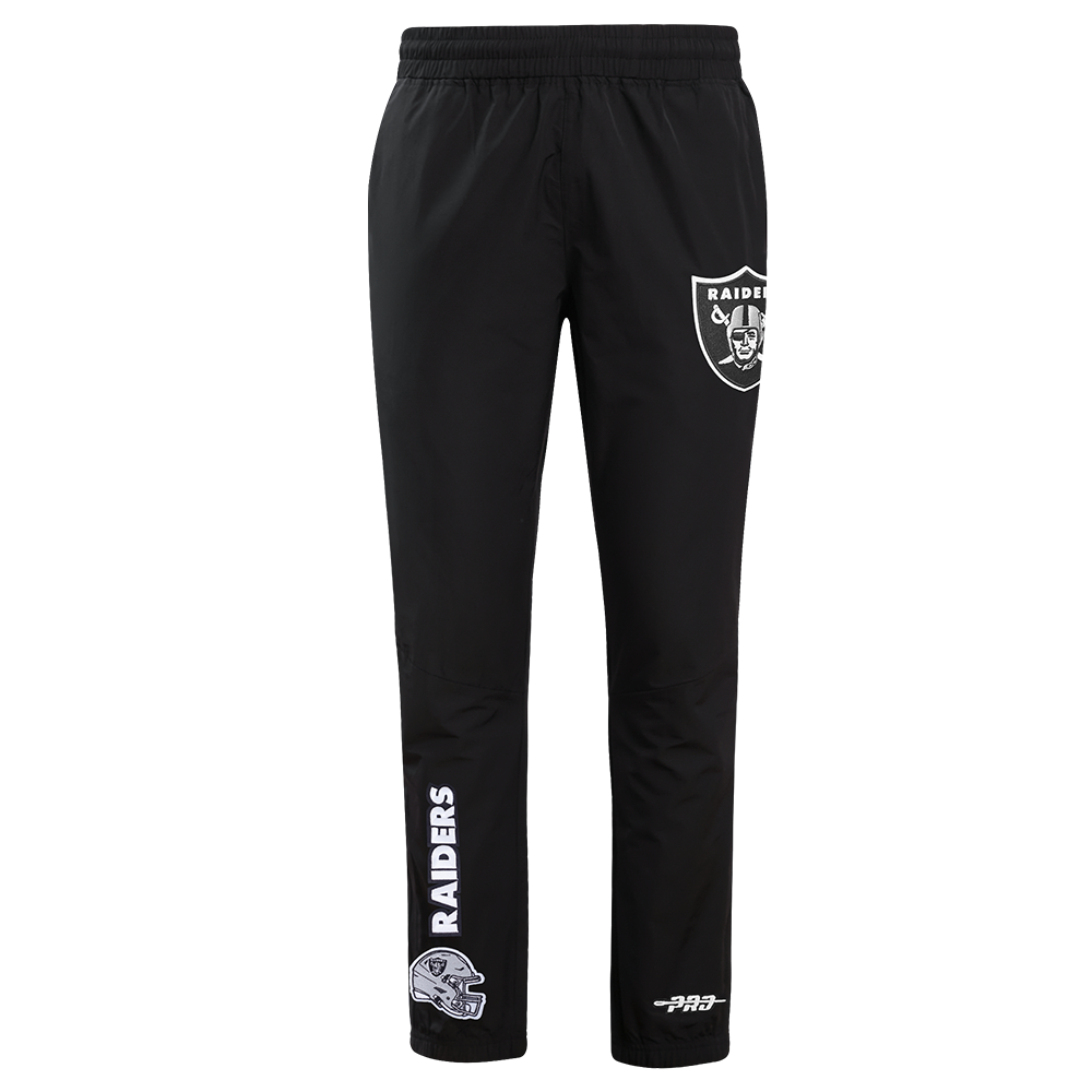 NFL LAS VEGAS RAIDERS CLASSIC WIND SUIT MEN'S WOVEN PANT (BLACK)