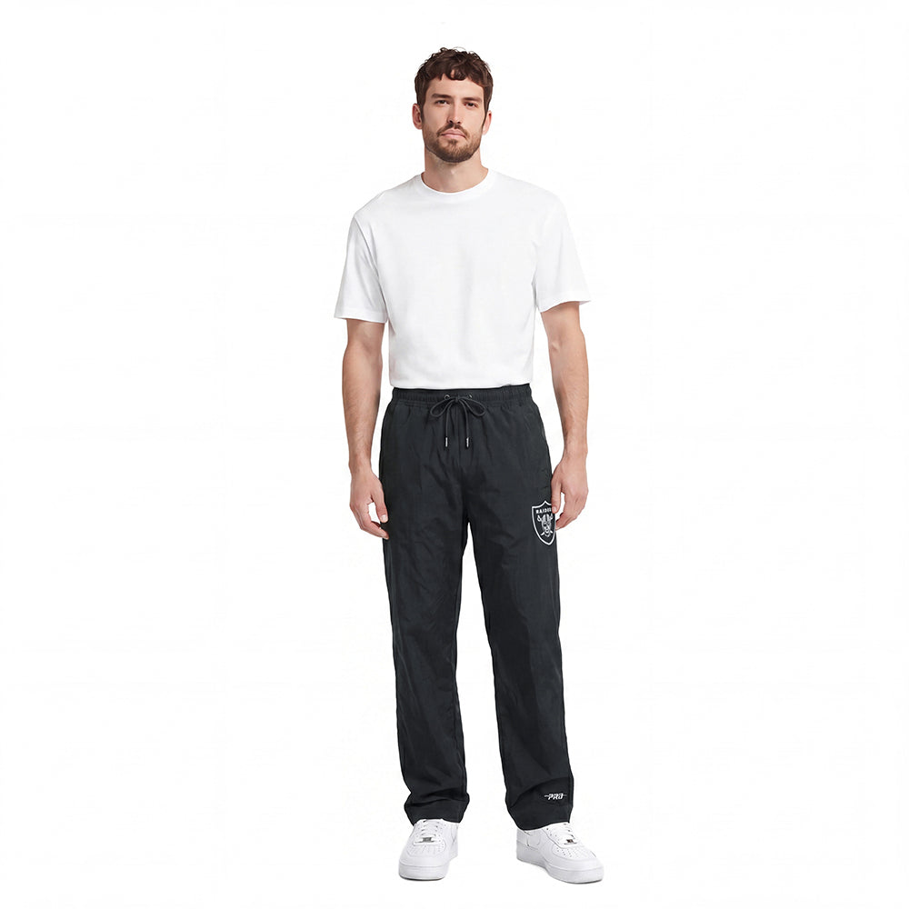 NFL LAS VEGAS RAIDERS MEN'S NYLON PANT (BLACK)