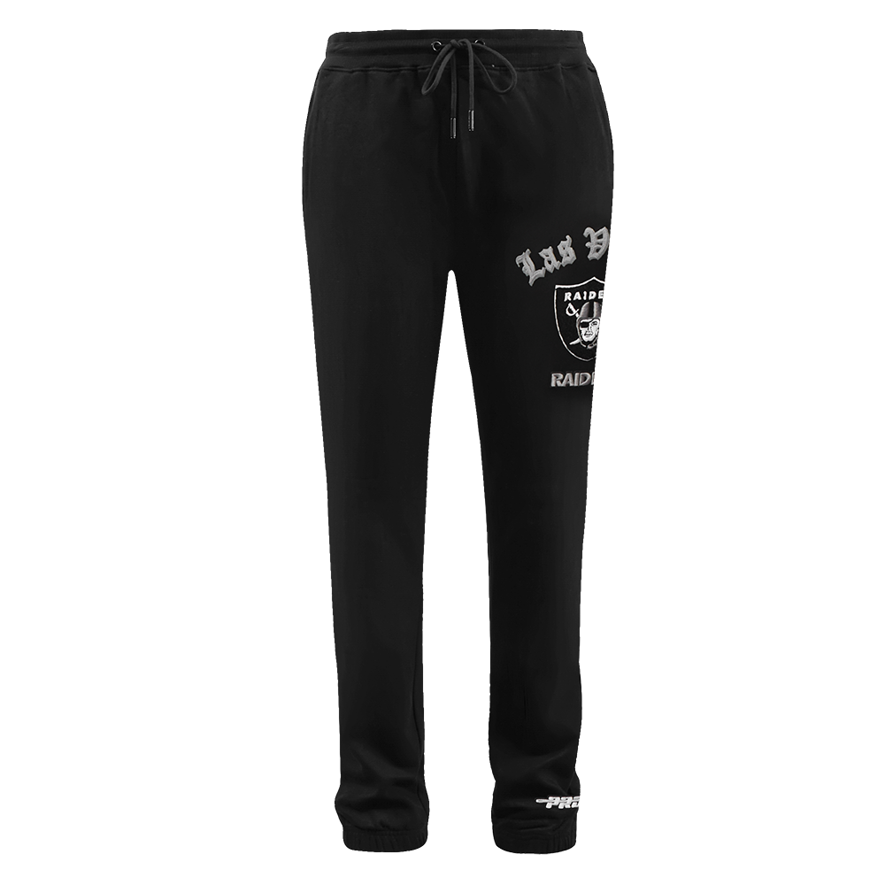 NFL LAS VEGAS RAIDERS OLD ENGLISH LOGO MEN'S SWEATPANT (BLACK)
