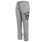 NFL LAS VEGAS RAIDERS OLD ENGLISH PANTALON OUATÉ POUR HOMME (GRIS CHINÉ)