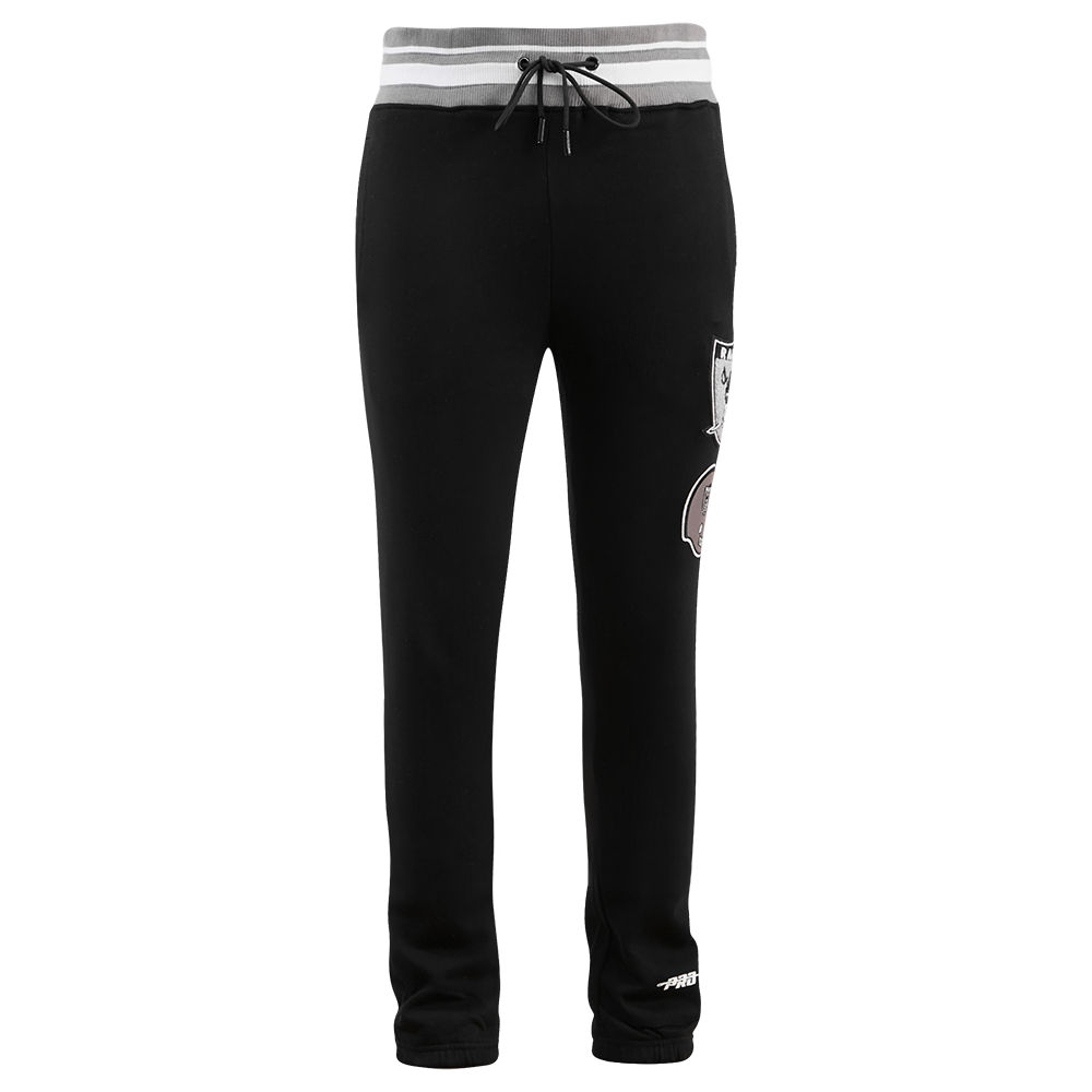 Pantalon de survêtement rétro classique NFL Oakland Raiders pour homme (noir/gris)