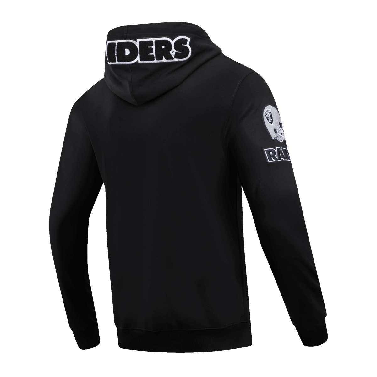 NFL LAS VEGAS RAIDERS CLASSIC CHENILLE MEN'S PULLOVER HOODIE (BLACK)