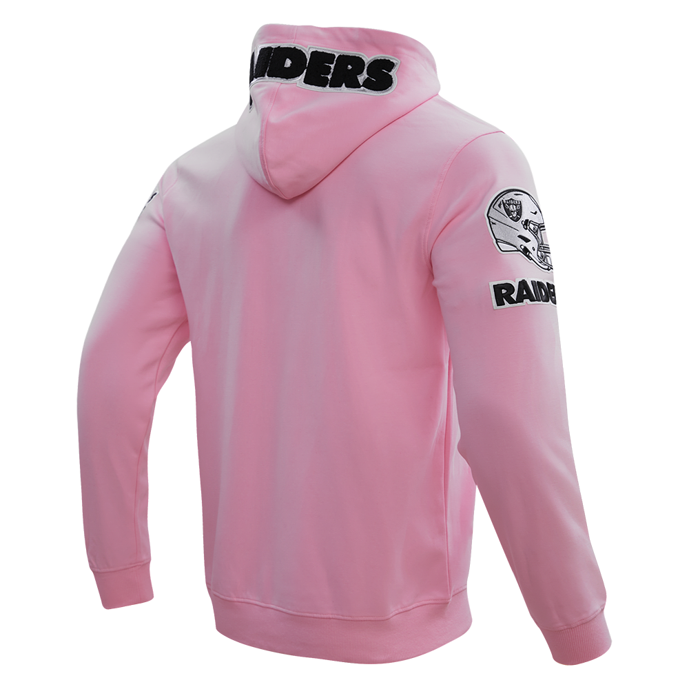 NFL LAS VEGAS RAIDERS CLASSIC CHENILLE CHANDAIL À CAPUCHON À GLISSIÈRE POUR HOMME (ROSE)